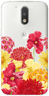 Чехол прозрачный U-Print 3D Motorola Moto G4 / G4 Plus Floral Pattern