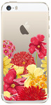 Чехол прозрачный U-Print 3D Apple iPhone 5 SE Floral Pattern