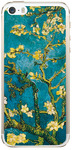 Чехол прозрачный U-Print 3D Apple iPhone 5 SE Van Gogh Sakura