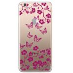 Чехол прозрачный U-Print 3D Apple iPhone 6 Plus Twig Butterfly