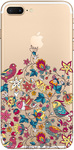 Чехол прозрачный U-Print 3D Apple iPhone 7/8 Plus Floral Birds