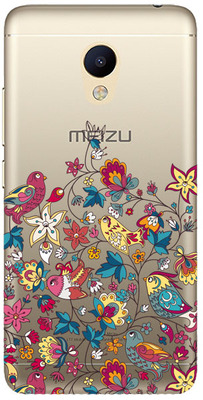 Чехол прозрачный U-Print 3D Meizu M3 / M3s Floral Birds