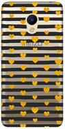 Чехол прозрачный U-Print 3D Meizu M3 / M3s Gold Hearts