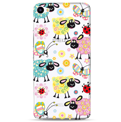 Чехол прозрачный U-Print 3D Meizu U10 Decorative Sheep