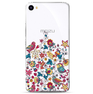 Чехол прозрачный U-Print 3D Meizu U10 Floral Birds