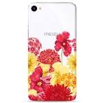 Чехол прозрачный U-Print 3D Meizu U10 Floral Pattern