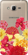 Чехол прозрачный U-Print 3D Samsung Galaxy J2 Prime G532F Floral Pattern