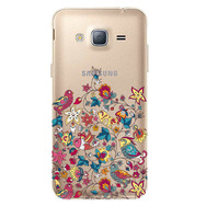 Чехол прозрачный U-Print 3D Samsung J320 Galaxy J3 2016 Floral Birds