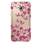 Чехол прозрачный U-Print 3D Samsung J320 Galaxy J3 2016 Twig Butterfly Чехол прозрачный U-Print 3D Samsung J320 Galaxy J3 2016 Twig Butterfly