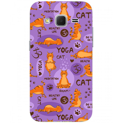 Чехол-накладка U-Print Samsung Galaxy J2 J200 Yoga Cat