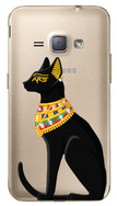 Чехол U-Print Samsung Galaxy J1 J120H Египетская кошка со стразами