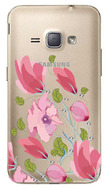 Чехол U-Print Samsung Galaxy J1 J120H Цветы со стразами