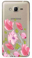 Чехол U-Print Samsung Galaxy J2 Prime G532F Цветы со стразами