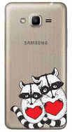 Чехол U-Print Samsung Galaxy J2 Prime G532F Влюбленные еноты