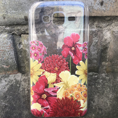 Чехол прозрачный U-Print 3D Samsung J710 Galaxy J7 2016 Floral Pattern