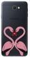 Чехол U-Print Samsung Galaxy J5 Prime G570F Фламинго со стразами