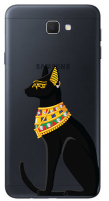 Чехол U-Print Samsung Galaxy J5 Prime G570F Египетская кошка со стразами