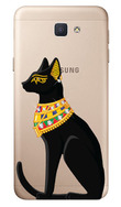 Чехол U-Print Samsung Galaxy J5 Prime G570F Египетская кошка со стразами