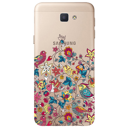 Чехол прозрачный U-Print 3D Samsung J5 Prime G570F Floral Birds