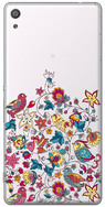 Чехол прозрачный U-Print 3D Sony Xperia XA Ultra Dual F3212 Floral Birds