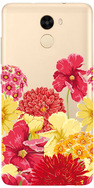 Чехол прозрачный U-Print 3D Xiaomi Redmi 4 / Redmi 4 Pro Floral Pattern