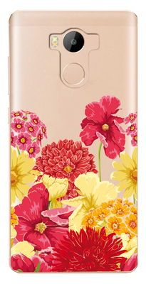 Чехол прозрачный U-Print 3D Xiaomi Redmi 4 Prime Floral Pattern