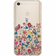 Чехол прозрачный U-Print 3D Xiaomi Redmi Note 5A Prime Floral Birds