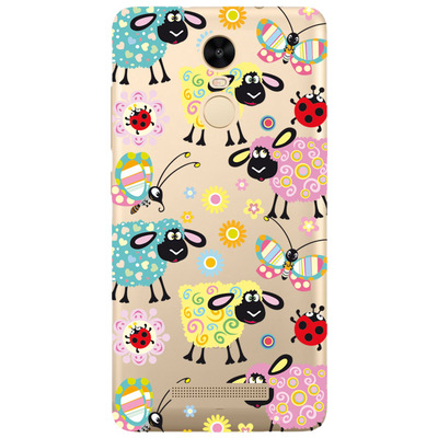 Чехол прозрачный U-Print 3D Xiaomi Redmi Note 3 / Note 3 Pro Decorative Sheep