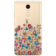Чехол прозрачный U-Print 3D Xiaomi Redmi Note 3 / Note 3 Pro Floral Birds