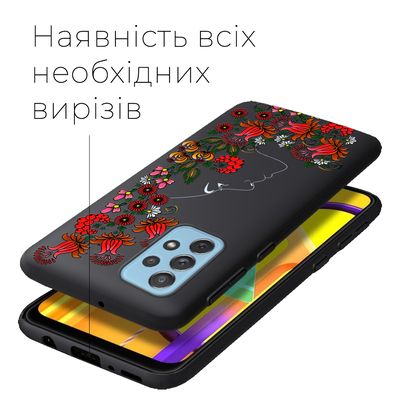 Черный чехол BoxFace Samsung A725 Galaxy A72 3D Ukrainian Muse