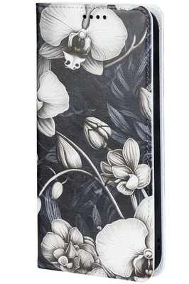 Чохол-книжка BoxFace для Samsung Galaxy M55 5G (M556) Білі орхідеї