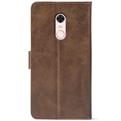 Чохол-книжка Crazy Horse Clasic для Xiaomi Redmi 5 Plus Brown (Front)