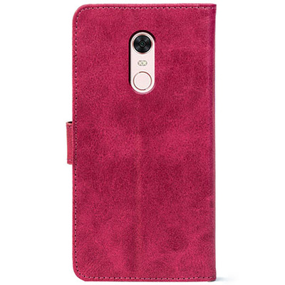 Чохол-книжка Crazy Horse Clasic для Xiaomi Redmi 5 Plus Magenta (Front)