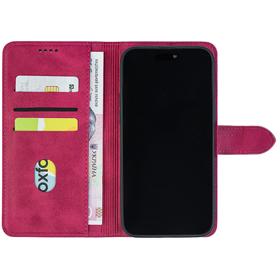 Чохол-книжка Crazy Horse Clasic для Xiaomi Redmi Note 9T Magenta (Front)