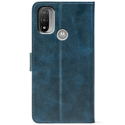 Чохол-книжка Crazy Horse Clasic для Motorola E40 Dark Blue (Front)