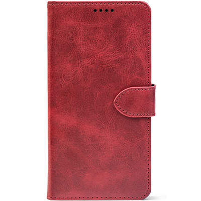 Чохол-книжка Crazy Horse Clasic для Motorola E40 Red Wine (Front)