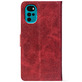 Чохол-книжка Crazy Horse Clasic для Motorola G22 Red Wine (Front)