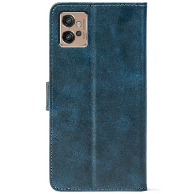 Чохол-книжка Crazy Horse Clasic для Motorola G32 Dark Blue (Front)