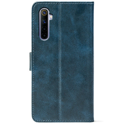 Чохол-книжка Crazy Horse Clasic для Realme 6 Pro Dark Blue (Front)