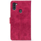 Чохол-книжка Crazy Horse Clasic для Samsung Galaxy M11 (M115) Magenta (Front)