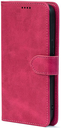 Чохол-книжка Crazy Horse Clasic для Xiaomi 12T / 12T Pro Magenta (Front)