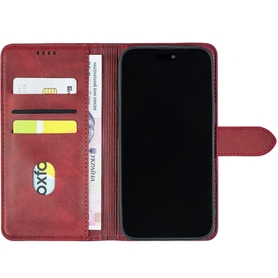 Чохол-книжка Crazy Horse Clasic для Xiaomi Redmi Note 9S/ Note 9 Pro Red Wine (Front)
