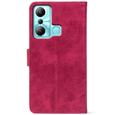 Чохол-книжка Crazy Horse Clasic для Infinix Hot 20i Magenta (Front)