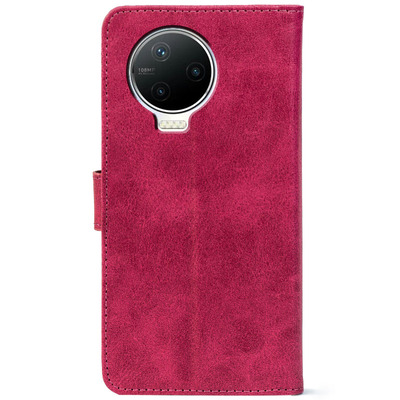 Чохол-книжка Crazy Horse Clasic для Infinix Note 12 2023 Magenta (Front)