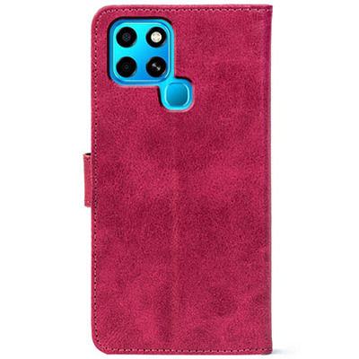 Чохол-книжка Crazy Horse Clasic для Infinix Smart 6 Magenta (Front)