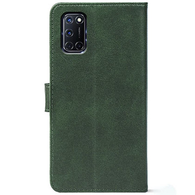 Чохол-книжка Crazy Horse Clasic для Oppo A52 Dark Green (Front)