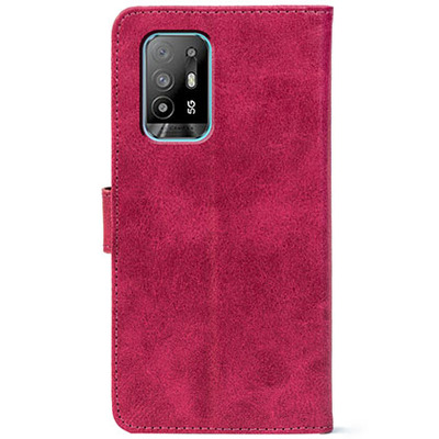 Чохол-книжка Crazy Horse Clasic для Oppo A54 5G Magenta (Front)