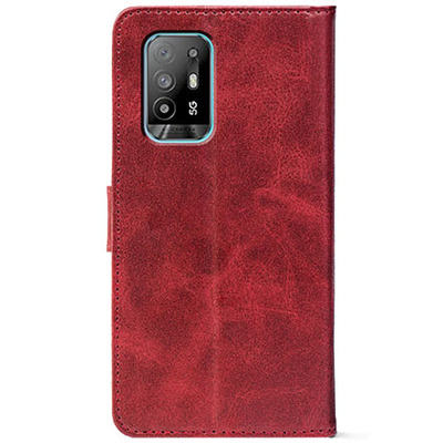 Чохол-книжка Crazy Horse Clasic для Oppo A54 5G Red Wine (Front)