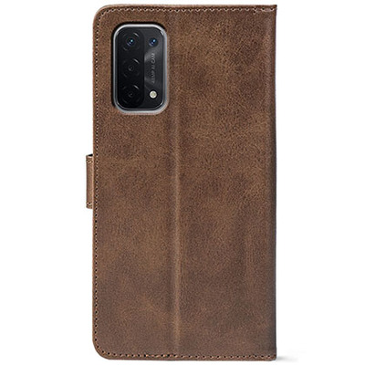 Чохол-книжка Crazy Horse Clasic для Oppo A74 5G Brown (Front)