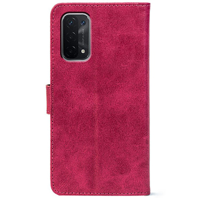 Чохол-книжка Crazy Horse Clasic для Oppo A74 5G Magenta (Front)